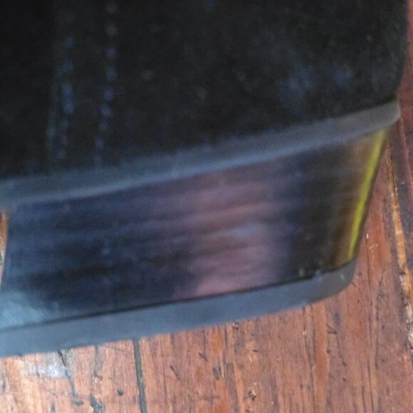 Sundance Point toe over the knee boots Black suede size 41 Narrow Italy made - Picture 10 of 11